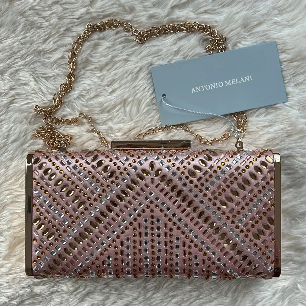 Antonio Melani Heatset Rhinestone Clutch